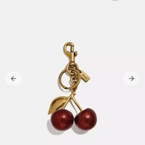 Coach cherry Bag Charm
